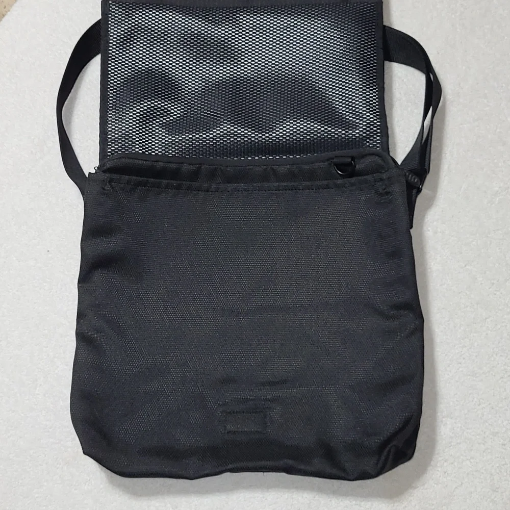 TUMI Alpha Flap Body Bag Black In Canvas Material